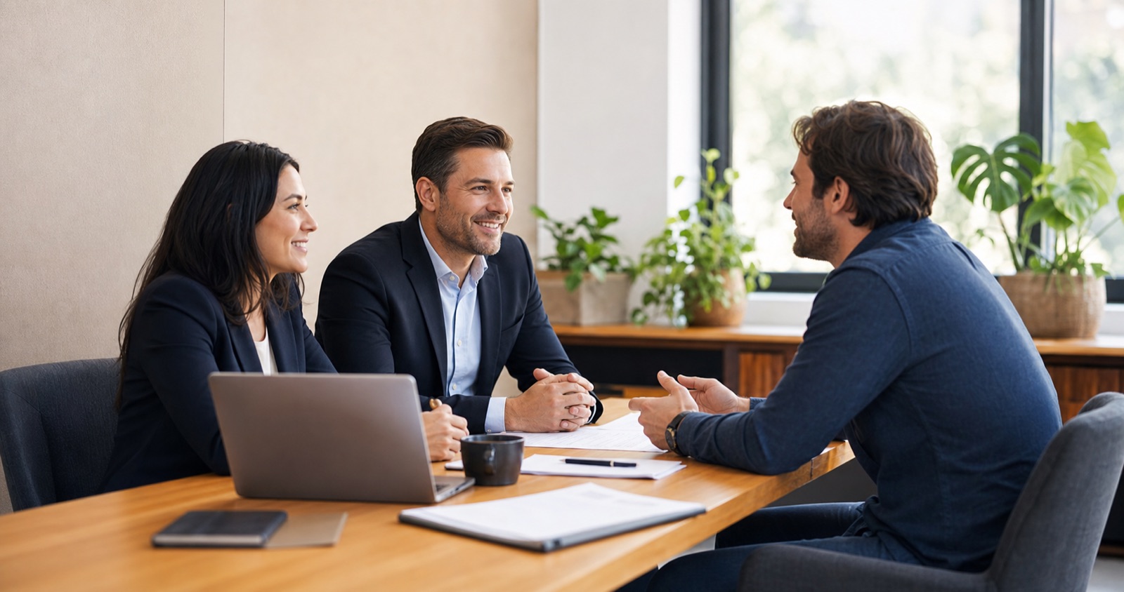 ProfessionalAU advisors meeting a local business owner
